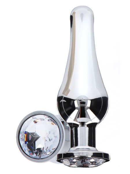 Анальная пробка металлическая TOY JOY Diamond, L, 13 × 9,5 см