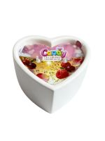 Масажна свічка з ароматом шампанського з журавлиною Candy Cranberry Champagne у формі серця, 70 мл
