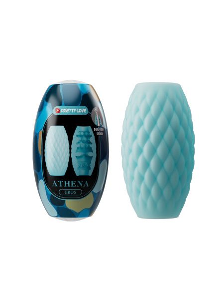 Мастурбатор яйце PRETTY LOVE Athena Eros блакитний, 7.6 х 4.2 см