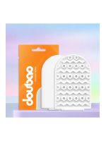 Міні-мастурбатор нереалістичний DOU BAO HONEYCOMB Pocket Genius з рельєфом сот, білий, 52,5 × 81,5 × 11 мм