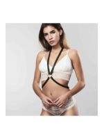 Портупея з кільцем на грудях MAZE Bijoux Indiscrets чорна, OS
