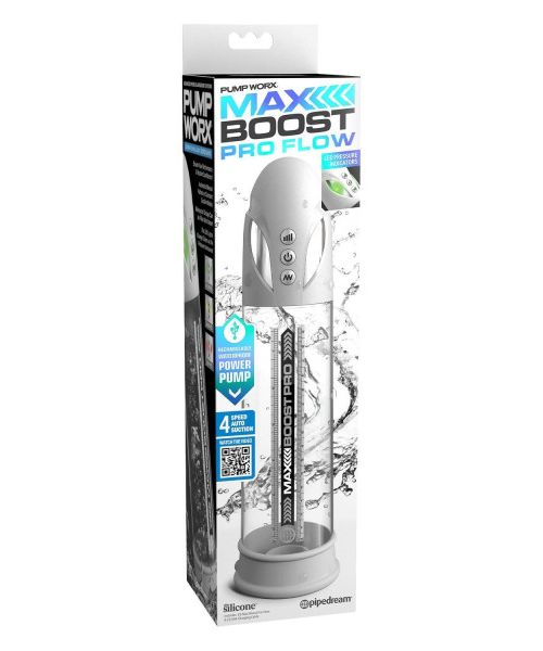 Помпа вакумна Pipedream Pump Worx Max Boost Pro Flow біла, 30.6 см