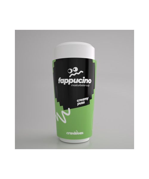 Портативний мастурбатор вагіна CRUSHIOUS FAPPUCINO у вигляді стаканчика кави, з кришкою