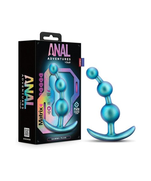Анальна ялинка Blush Anal Adventures блакитна, 13.3 х 3.2 см