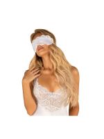 Атласна Маска для очей біла Amor Blanco eye mask white O/S