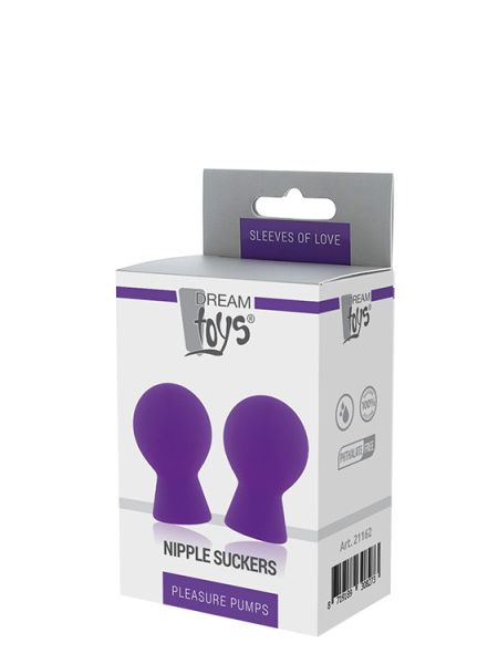 Стимулятори на соски PLEASURE PUMPS NIPPLE SUCKERS PURPLE