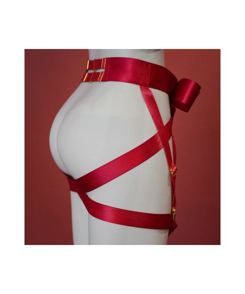 Фіксатор бондаж з бантом для нижньої частини тіла UPKO Bowknot, червоний