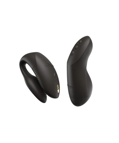 Вібратор для пар We-Vibe Chorus Pro Satin Black з пультом і додатком, чорний