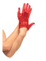 Рукавички сексуальні One Size Mini Cropped Satin Gloves від Leg Avenue