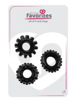 Набір ерекційних рельєфних кілець Dream Toys All Time Favorites чорні