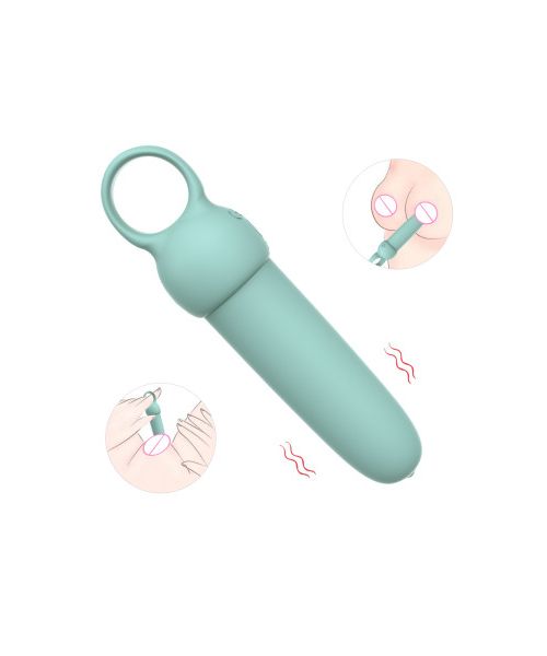Міні-вібратор Every Night Toys Elliot світло-бірюзовий, 10 режимів вібрації