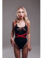 Портупея "X7" Candy Hero, червона, екошкіра, ручна робота