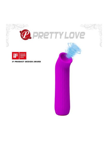 Вакуумний стимулятор PRETTY LOVE FORD фіолетовий, 11.6 х 2.7 см