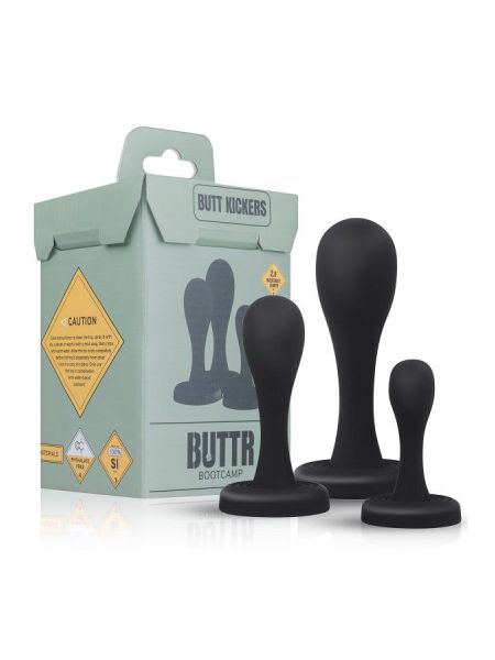 Набір анальних пробок BUTTR Butt Kickers Butt Plug Training Set