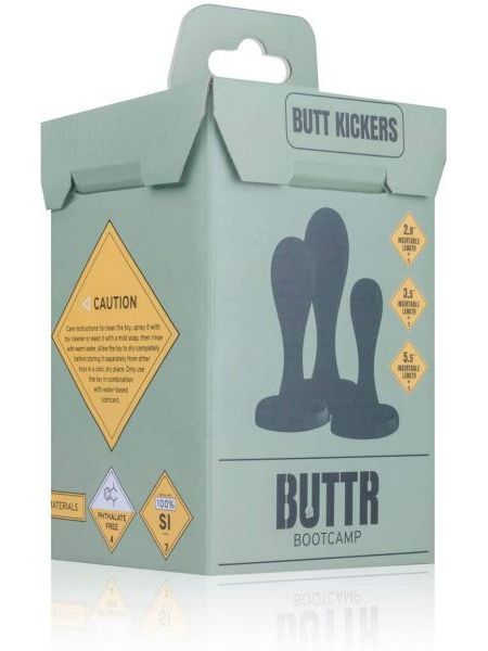 Набір анальних пробок BUTTR Butt Kickers Butt Plug Training Set