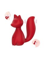 Міні-вібратор кліторальний Every Night Toys Doris у формі лисиці червоний, 10 режимів вібрації