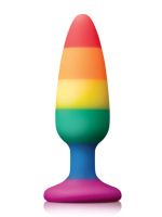 Райдужна анальна пробка COLOURFUL LOVE RAINBOW ANAL PLUG MEDIUM