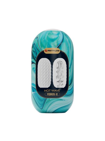 Мастурбатор яйце Pretty Love Venus-X Egg рельєфний, 13.1 х 6.5 см