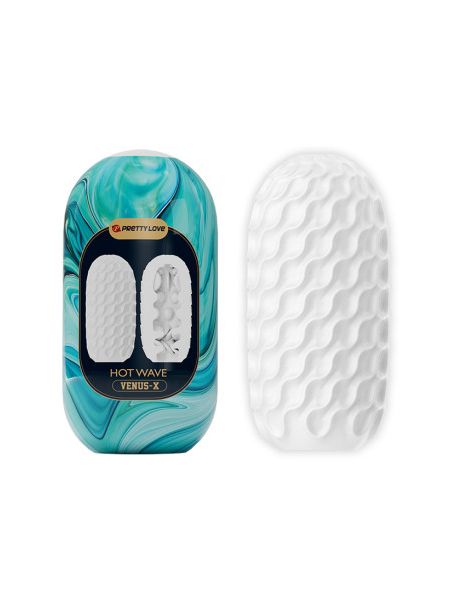 Мастурбатор яйце Pretty Love Venus-X Egg рельєфний, 13.1 х 6.5 см