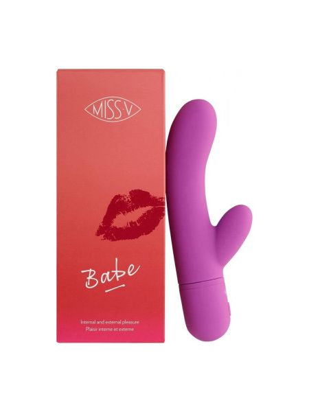 Вібратор-кролик Babe Pretty Violet Miss V, фіолетовий