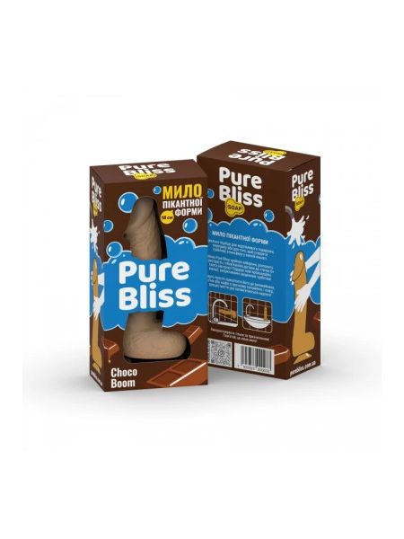 Мило у формі пеніса Pure Bliss Choco Boom з ароматом шоколаду, бежеве, 18 см