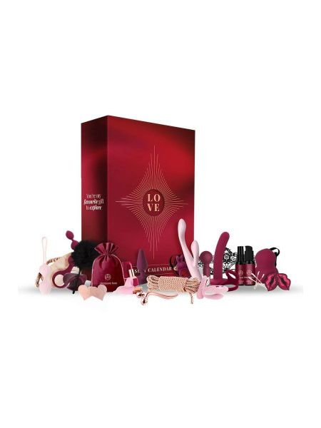 Адвент-календар Dream Toys Pleasure Box, червоний, 24 предмети