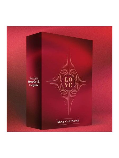 Адвент-календар Dream Toys Pleasure Box, червоний, 24 предмети