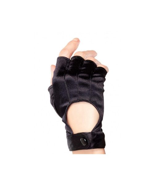 Рукавички без пальців чорні Leg Avenue Fingerless Motercycle Gloves O/S