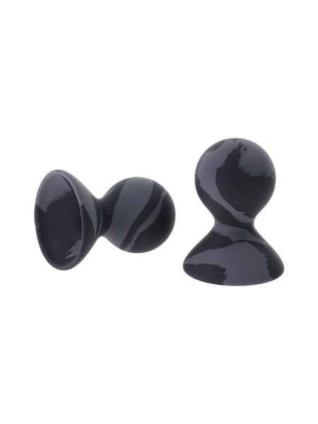 Вакуумні помпи для сосків Sportsheets Velvet Noir силіконові, чорні, 2 шт