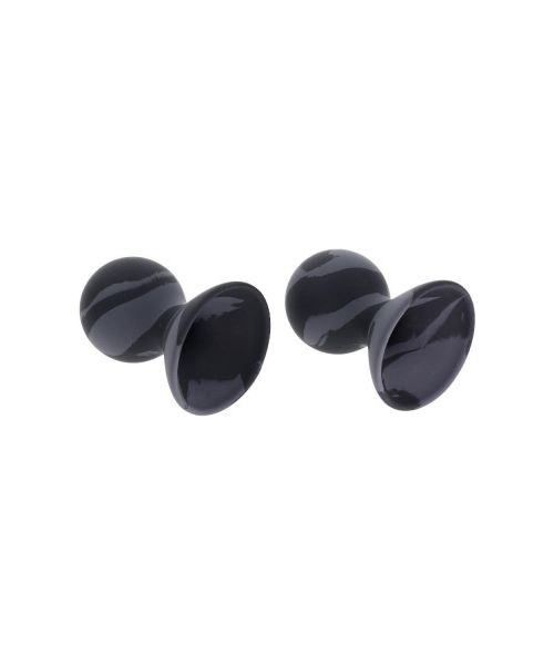 Вакуумні помпи для сосків Sportsheets Velvet Noir силіконові, чорні, 2 шт