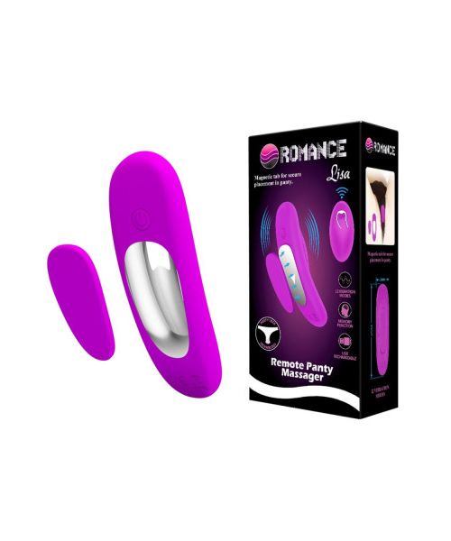 Вібратор в трусики BAILE Romance Lisa, фіолетовий, 9,5 × 3 см