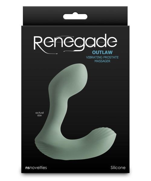 Масажер простати NS Novelties Renegade Outlaw зелений, 12 см