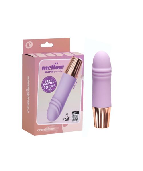 Міні-вібратор CRUSHIOUS Mellow Waves, лавандовий, 11 х 2,6 см