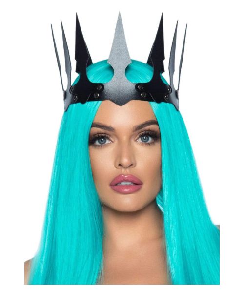Корона з гострими зубцями Leg Avenu Faux leather spiked crown O/S