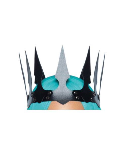 Корона з гострими зубцями Leg Avenu Faux leather spiked crown O/S