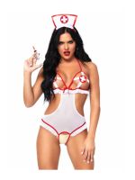 Костюм сексуальної медсестри One Size Naughty Nurse Roleplay Lingerie Set від Leg Avenue