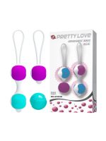 Вагінальні кульки Pretty Love Orgasmic Ball силіконові, різнокольорові, 2 шт