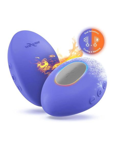 Кліторальний вібратор We-Vibe Temp Lavender Blue з функцією нагрівання та охолодження, синій