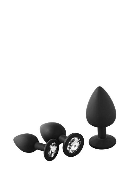 Набір анальних пробок Dream Toys Fantasstic White Stone