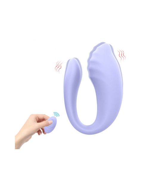 Вібратор для пар Every Night Toys Anthea з пультом, лавандовий, 19,8 х 6,3 см