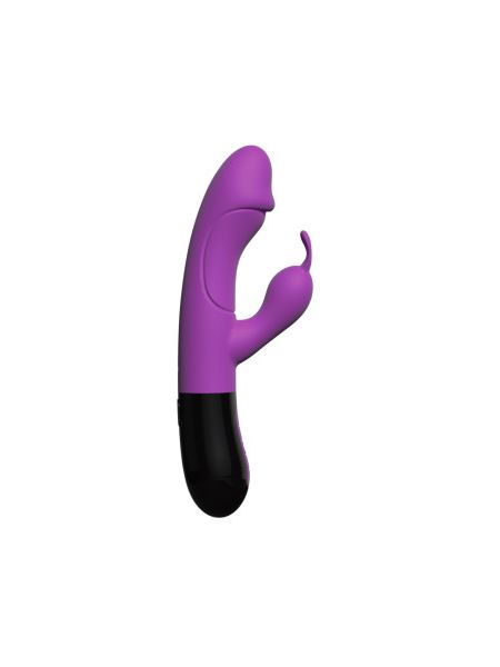 Вібратор-кролик Adrien Lastic Ares 2.0 фіолетово-чорний