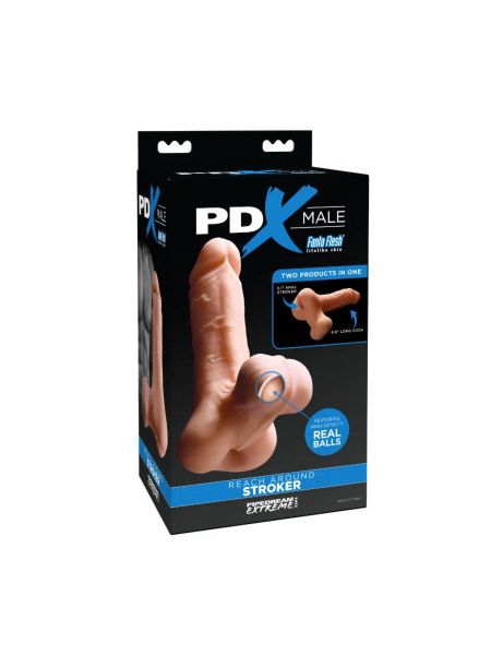 Мастурбатор член реалістичний PDX Male Reach Aroun, 24,1 см