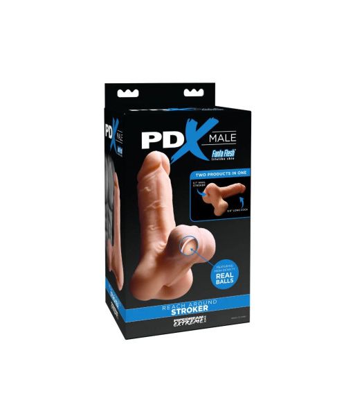 Мастурбатор член реалістичний PDX Male Reach Aroun, 24,1 см