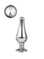 DT21823 анальна пробка конічної форми Dream Toys GLEAMING LOVE SILVER PLEASURE PLUG S