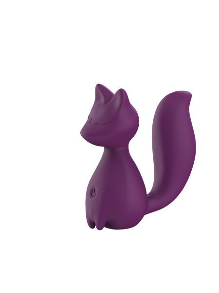 Міні-вібратор кліторальний Every Night Toys Doris у формі лисиці фіолетовий, 10 режимів вібрації
