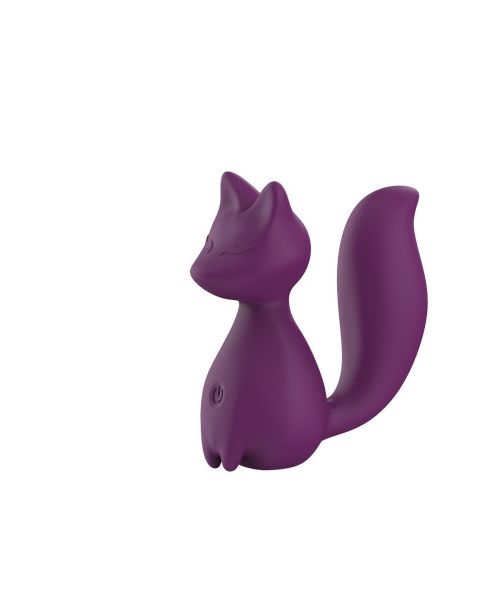 Міні-вібратор кліторальний Every Night Toys Doris у формі лисиці фіолетовий, 10 режимів вібрації