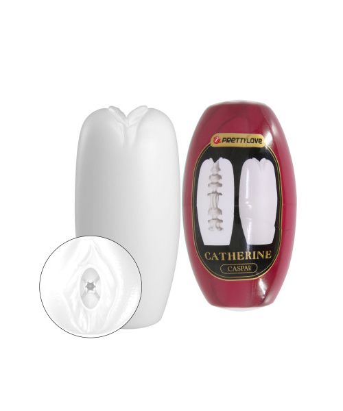 Мастурбатор вагина яйце PRETTY LOVE CATHERINE Caspar білий, 7.4 х 3.5 см