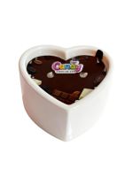 Масажна свічка з ароматом шоколаду Candy Chocolate у формі серця, 70 мл