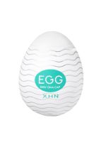 Мастурбатор-яйце з рельєфом XHN WAVE Egg Easy Ona-Cap, білий, 52 × 68 мм