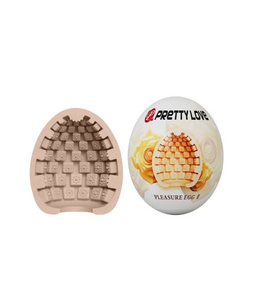 Мастурбатор яйце Pretty Love Pleasure Egg бежевий